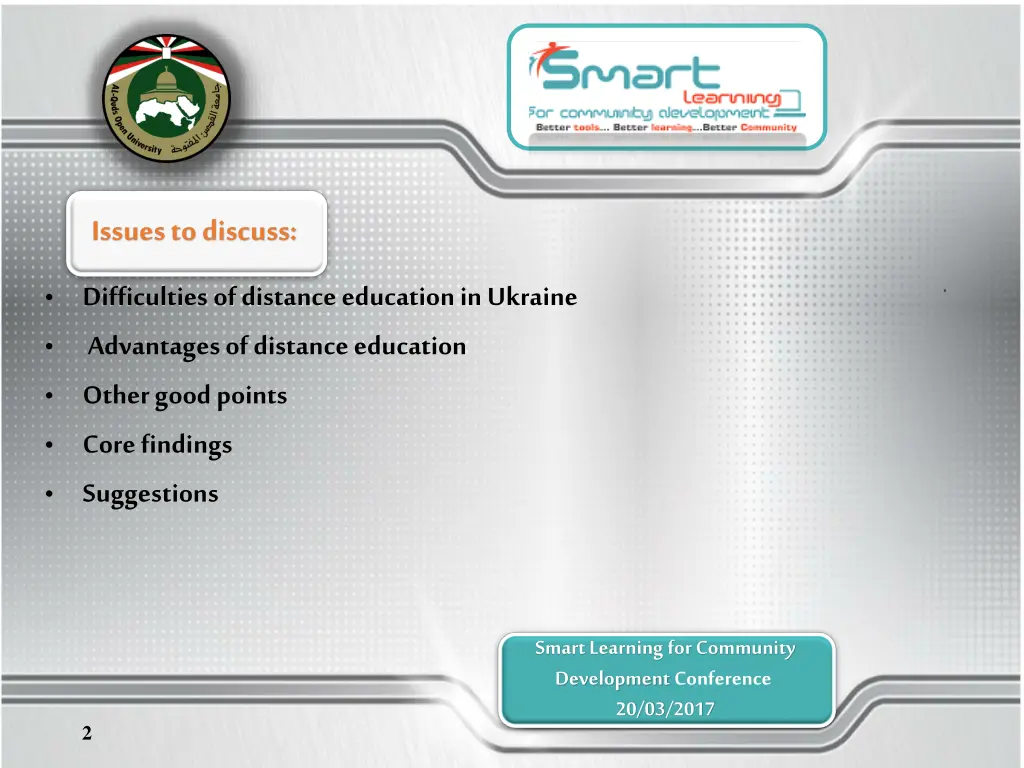 issues to discuss difficulties of distance