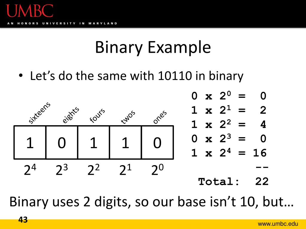 binary example