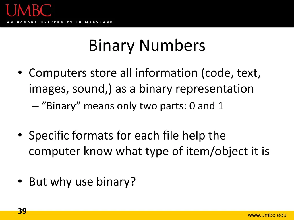 binary numbers