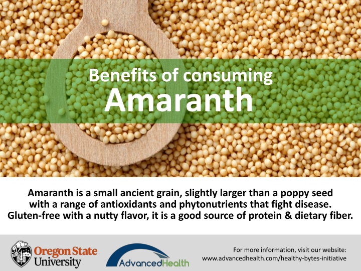benefits of consuming amaranth