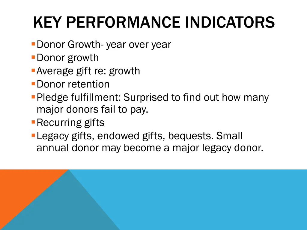 key performance indicators