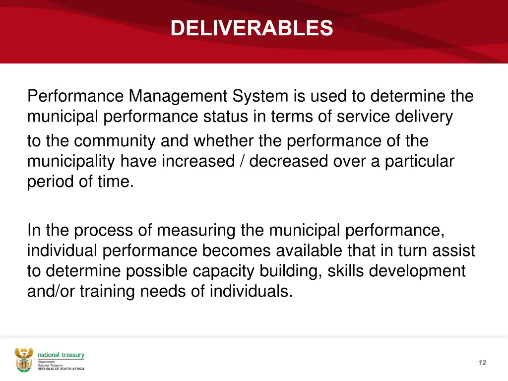 deliverables