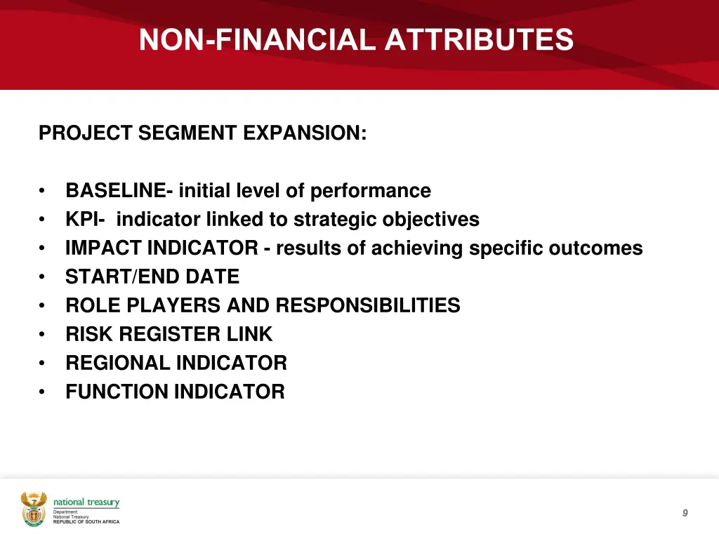 non financial attributes