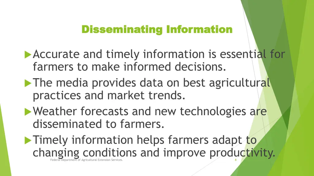 disseminating information disseminating