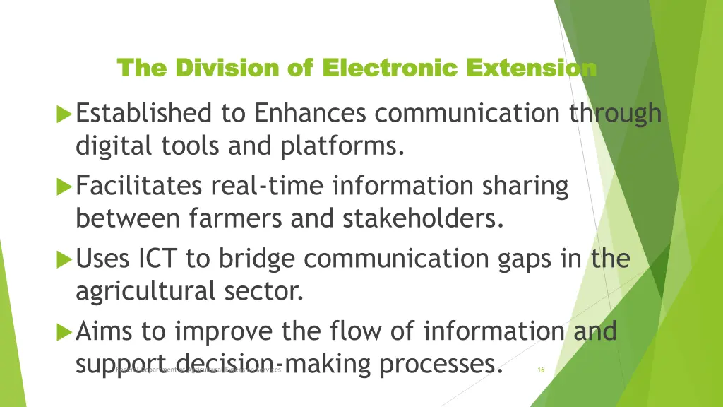 the division of electronic extension the division