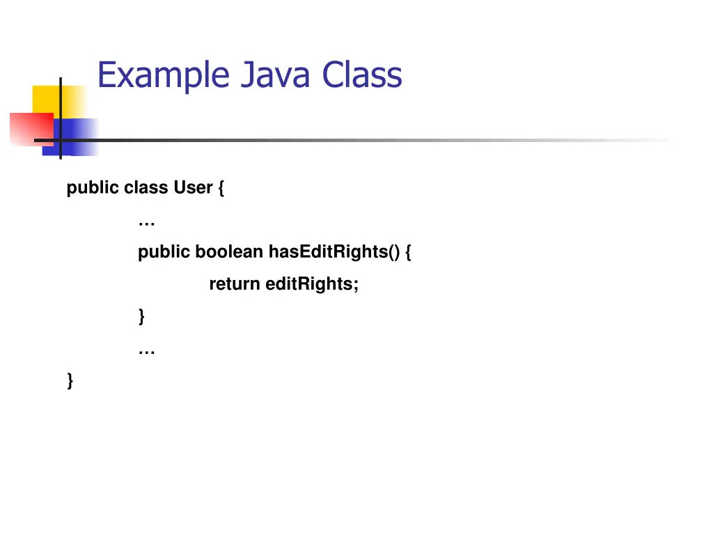 example java class