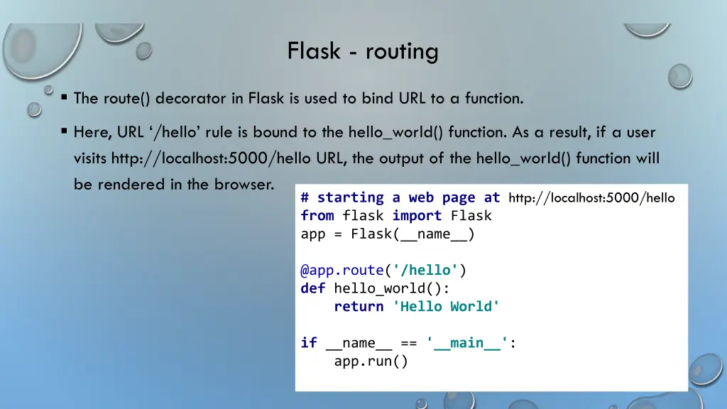 flask routing