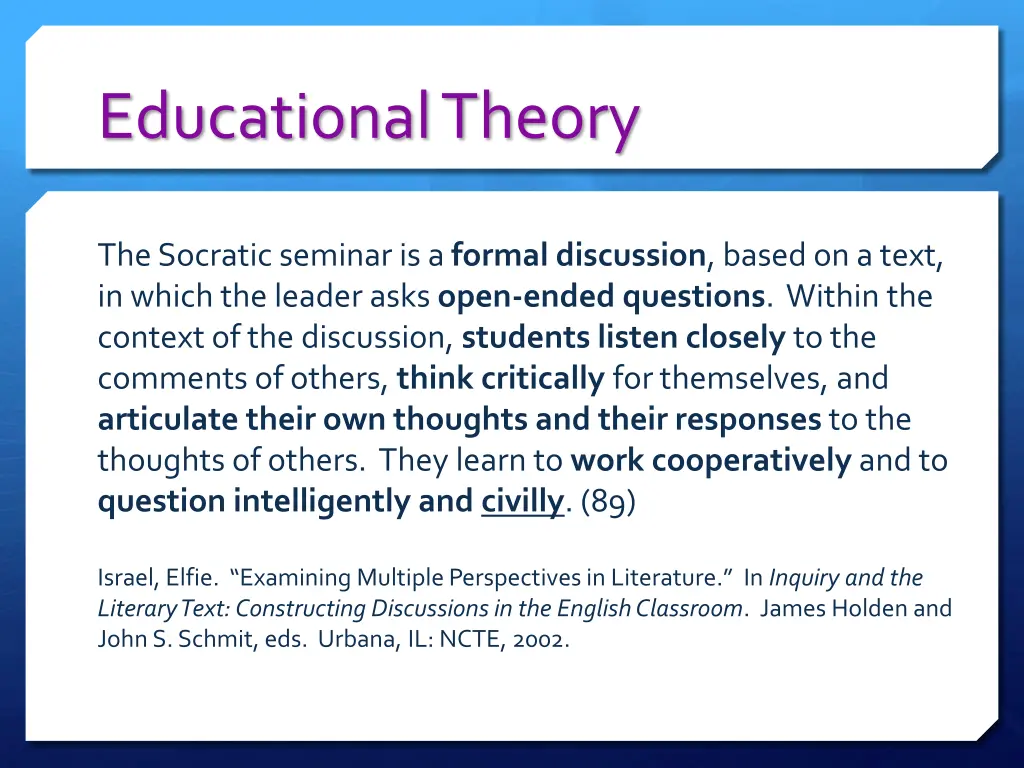 educational theory