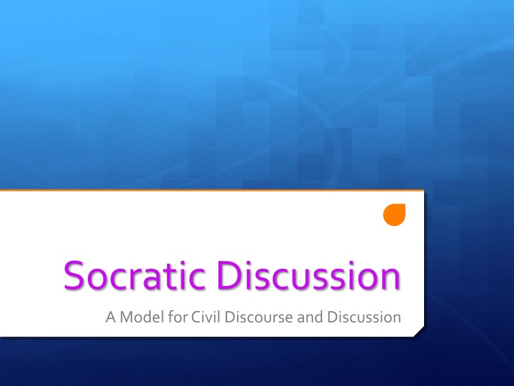 socratic discussion
