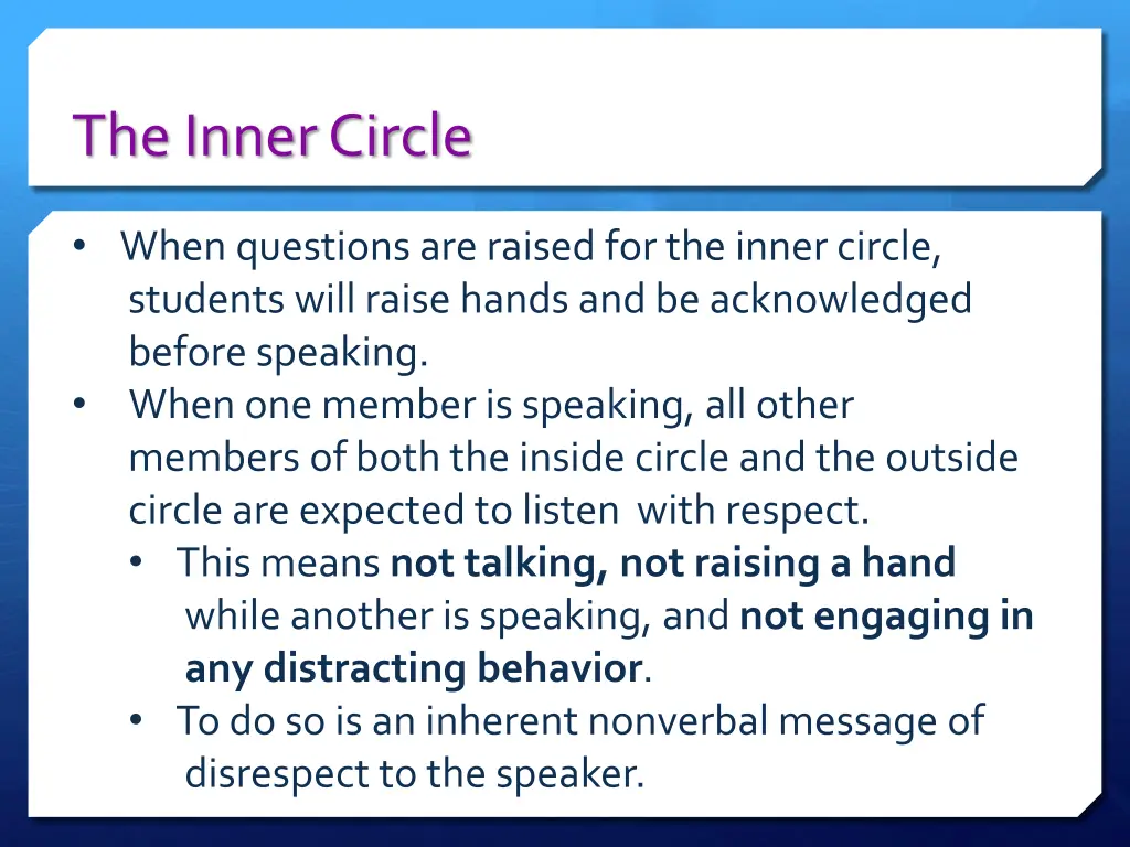 the inner circle 1