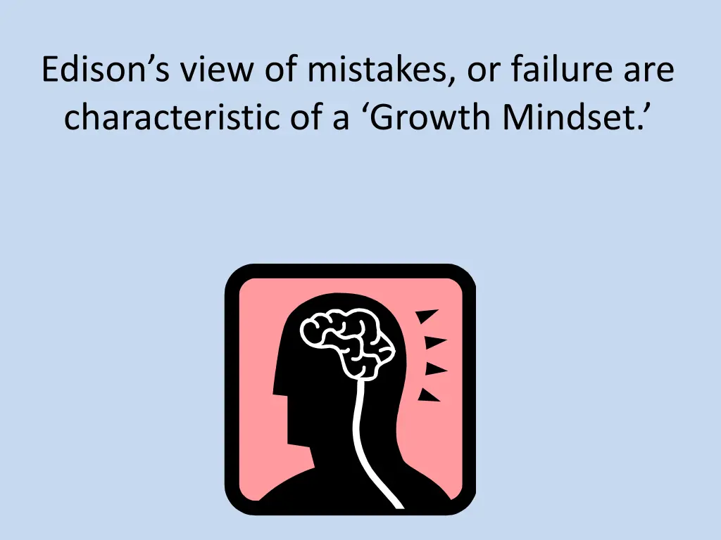 edison s view of mistakes or failure