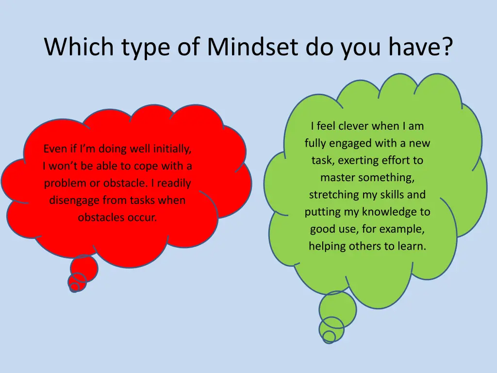 which type of mindset do you have 2