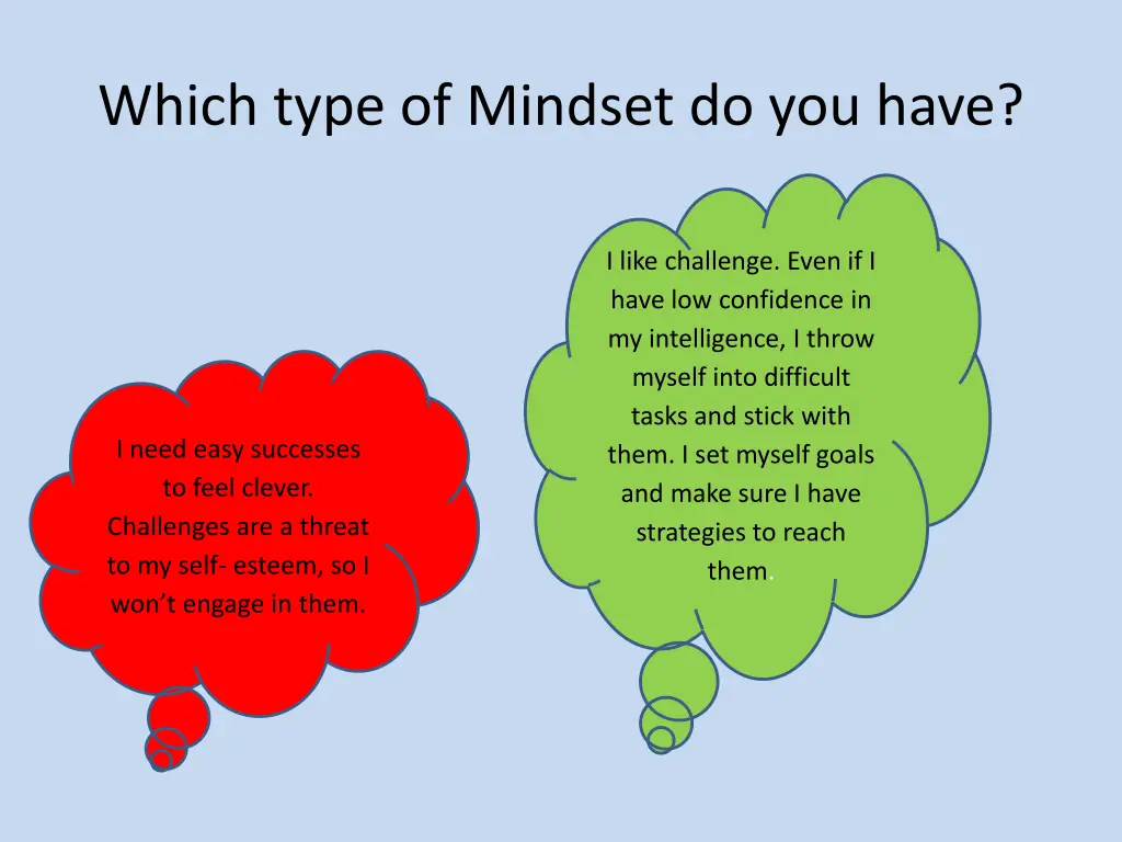 which type of mindset do you have