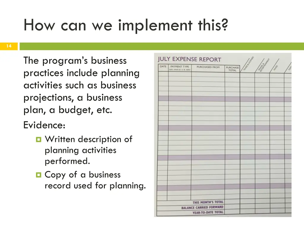 how can we implement this 1