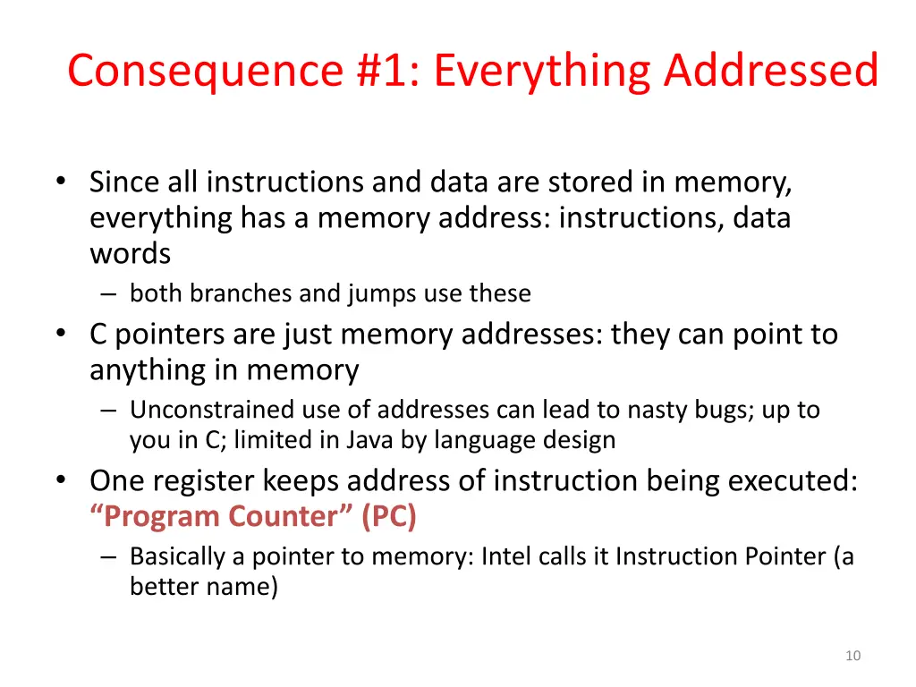 consequence 1 everything addressed