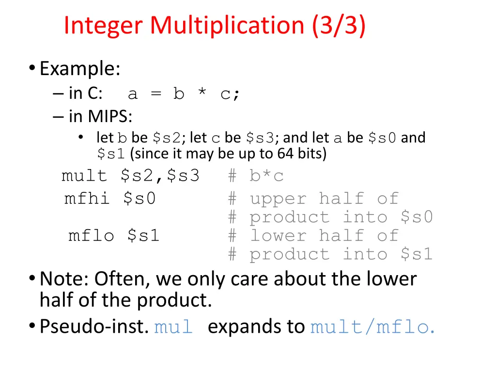 integer multiplication 3 3