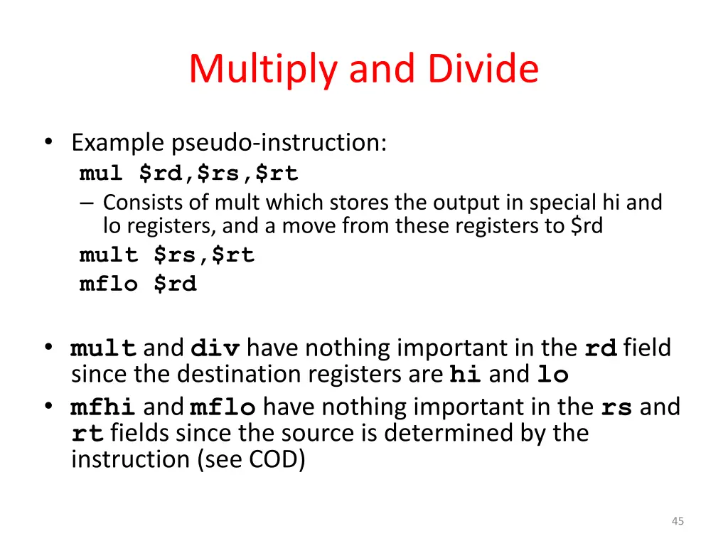 multiply and divide