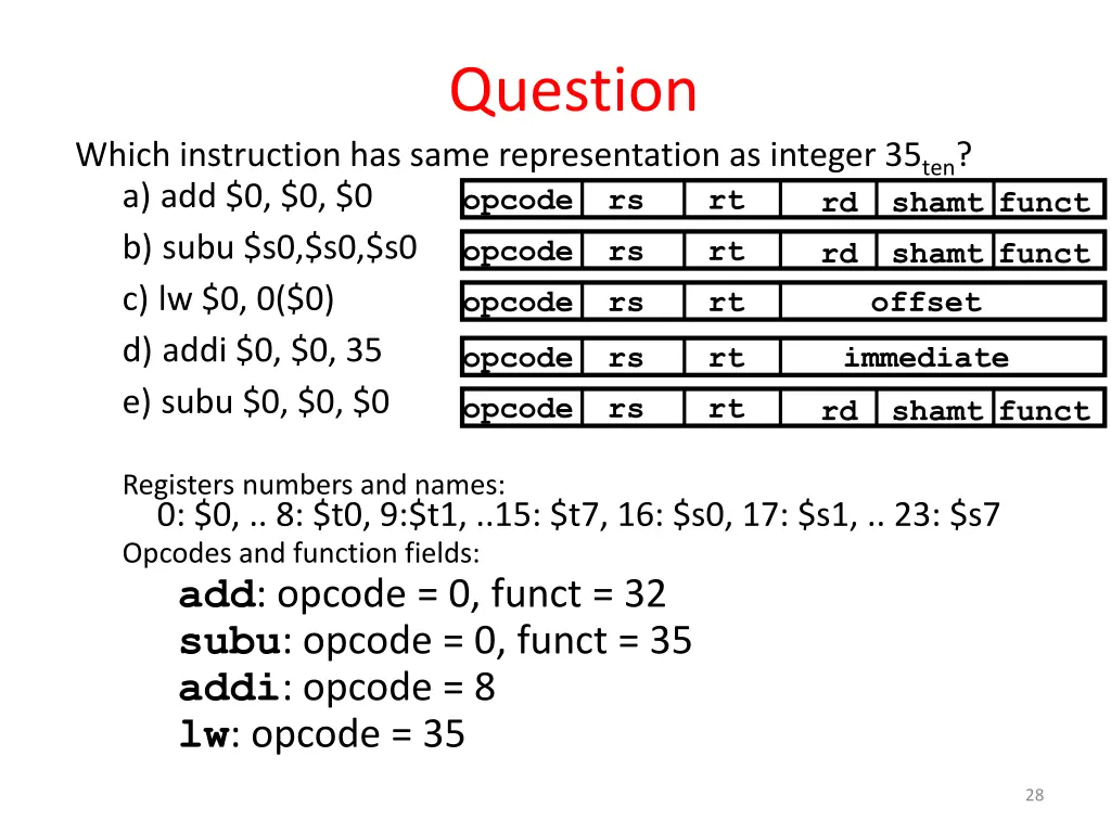 question