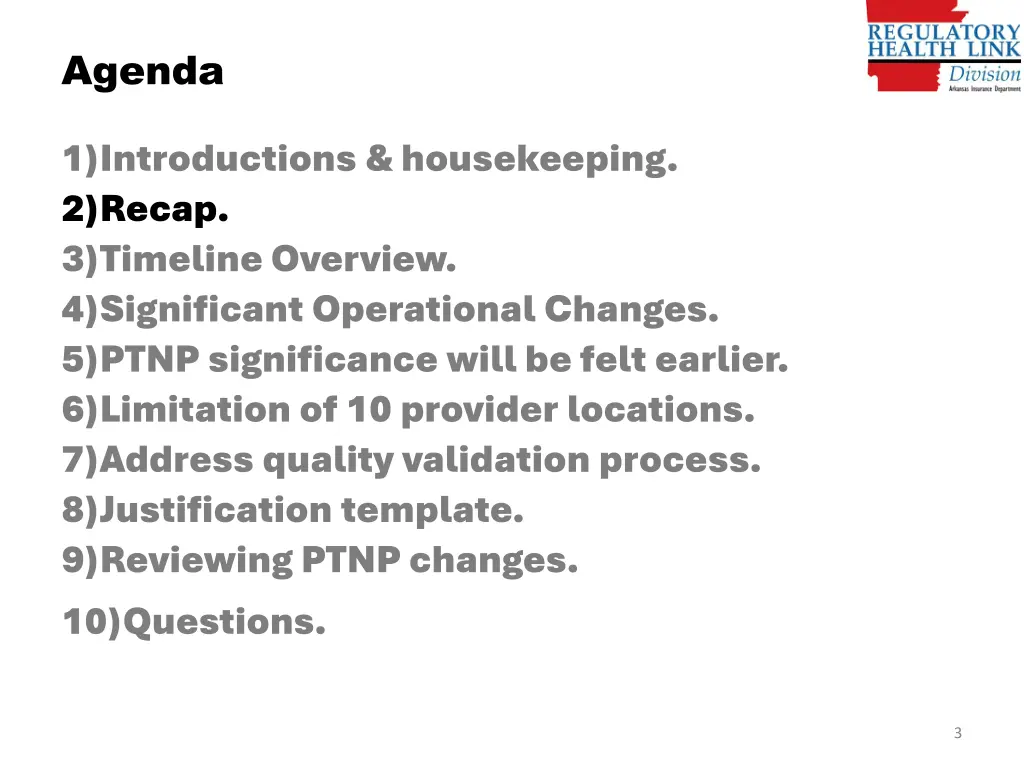 agenda 1