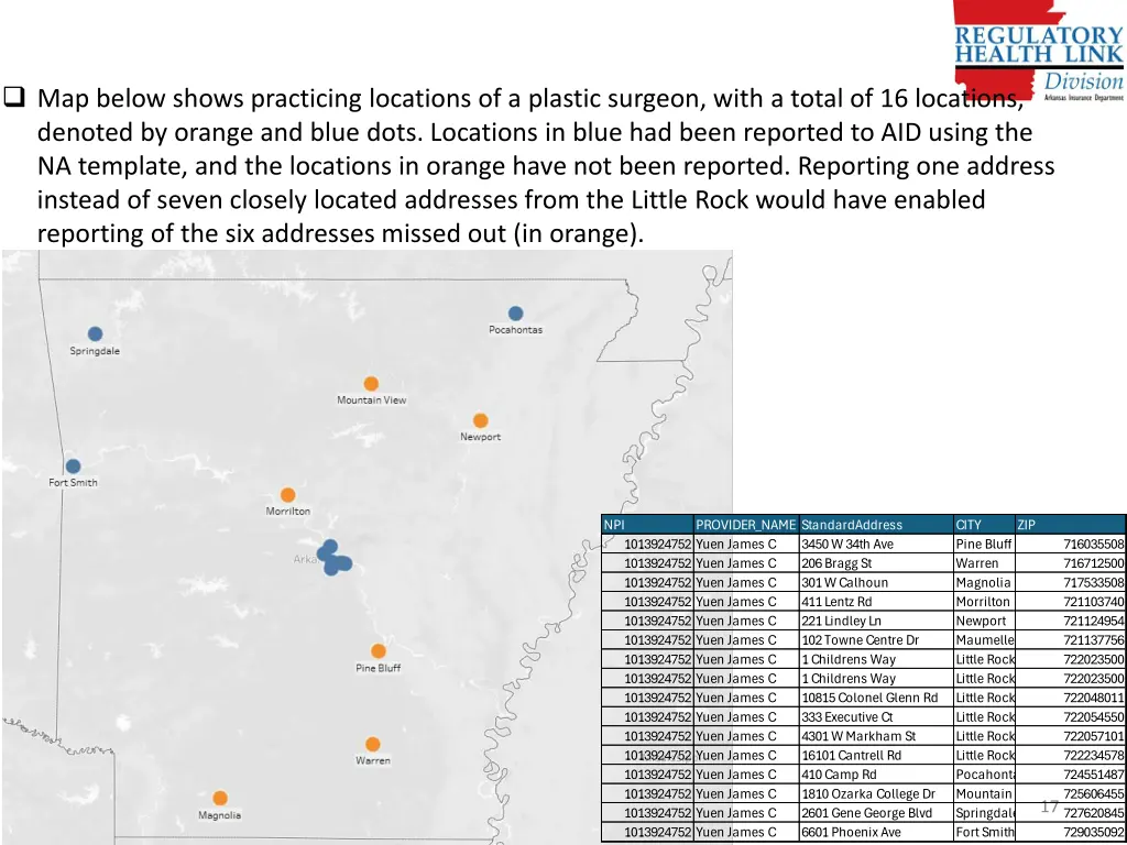 map below shows practicing locations of a plastic