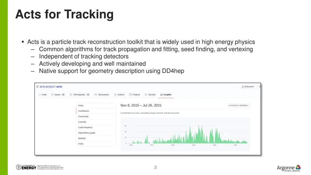 acts for tracking