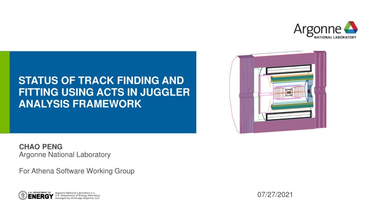 status of track finding and fitting using acts