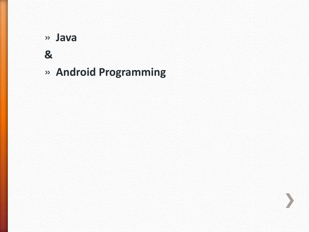 java android programming