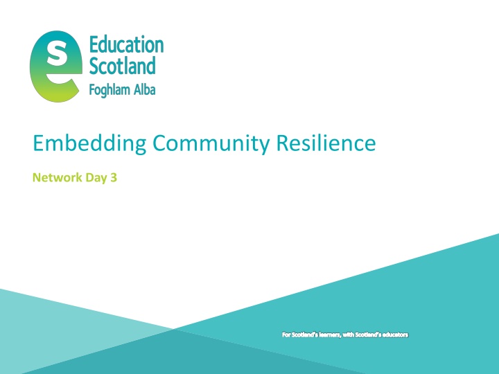 embedding community resilience