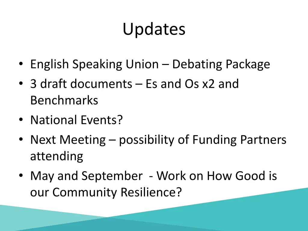 updates