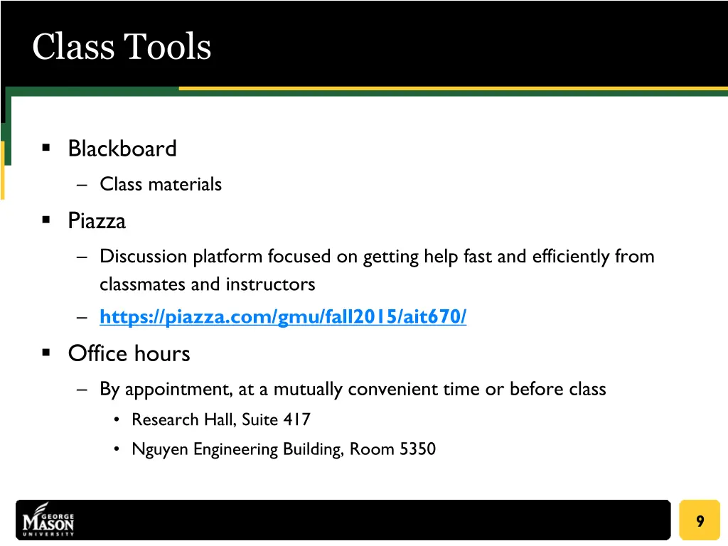 class tools