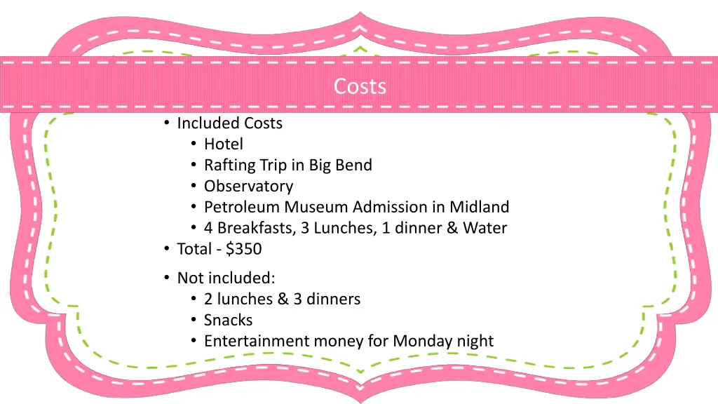 costs