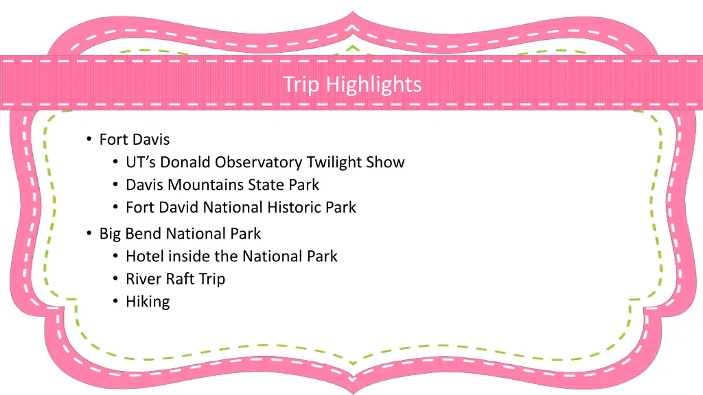 trip highlights 1