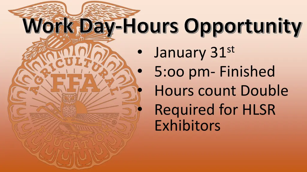 work day hours opportunity