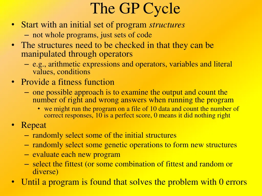 the gp cycle