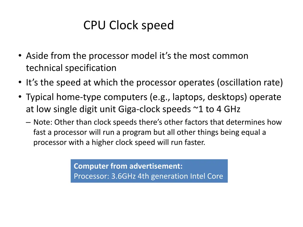 cpu clock speed