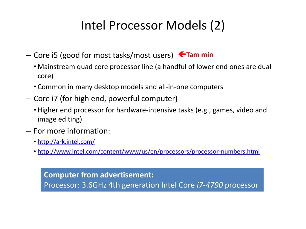 intel processor models 2