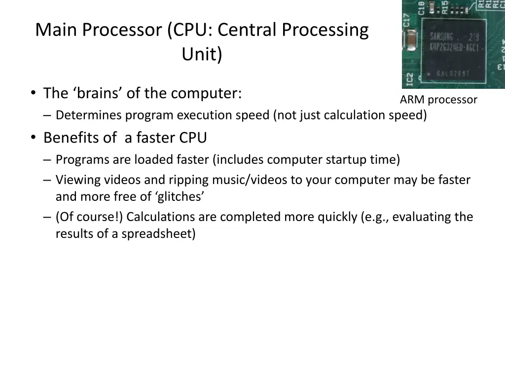 main processor cpu central processing unit