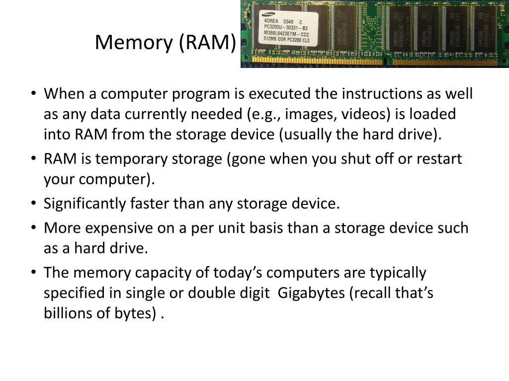 memory ram