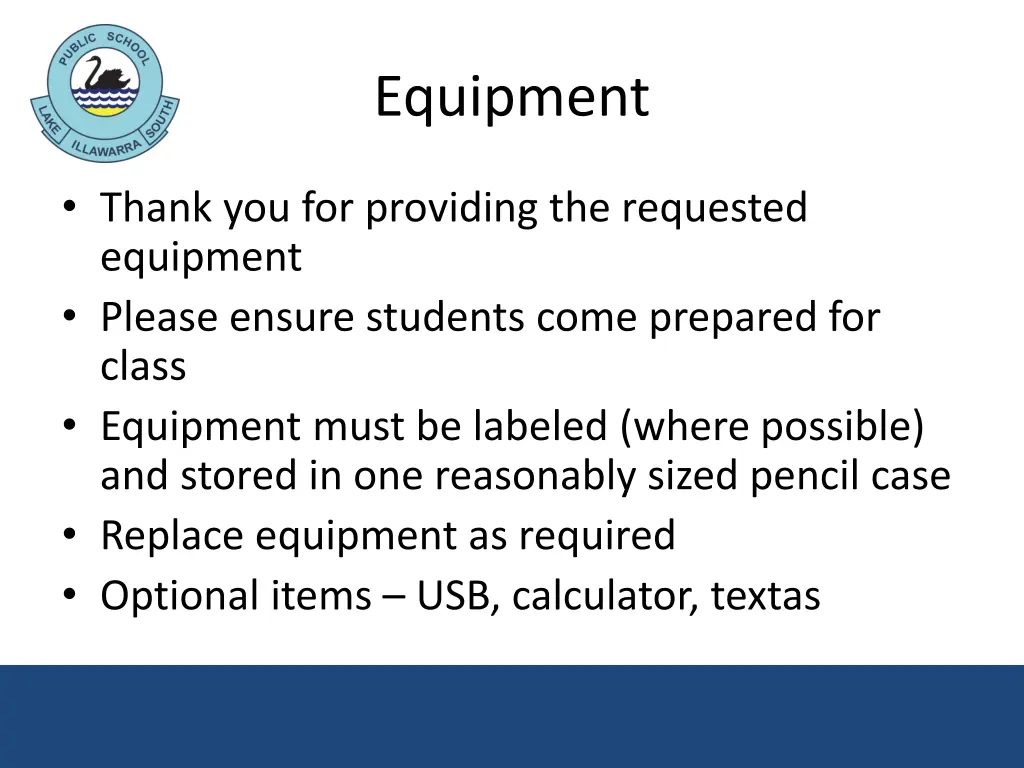 equipment
