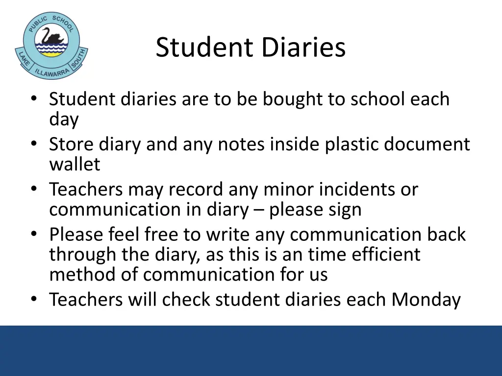 student diaries