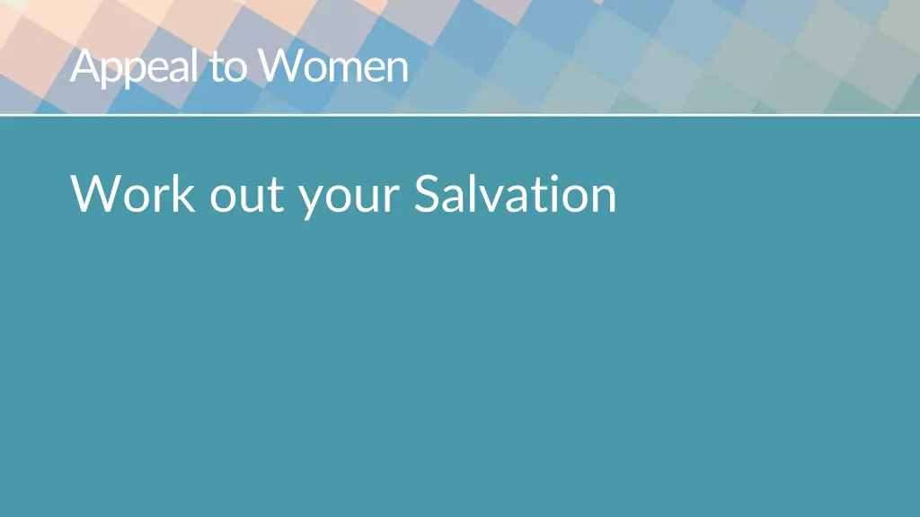 appeal to women 2