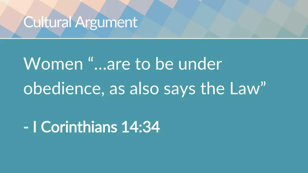 cultural argument 2