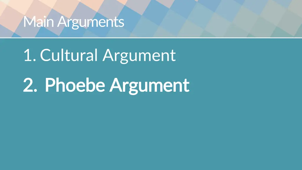 main arguments 1