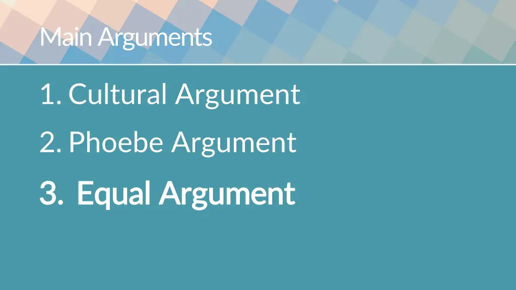 main arguments 2