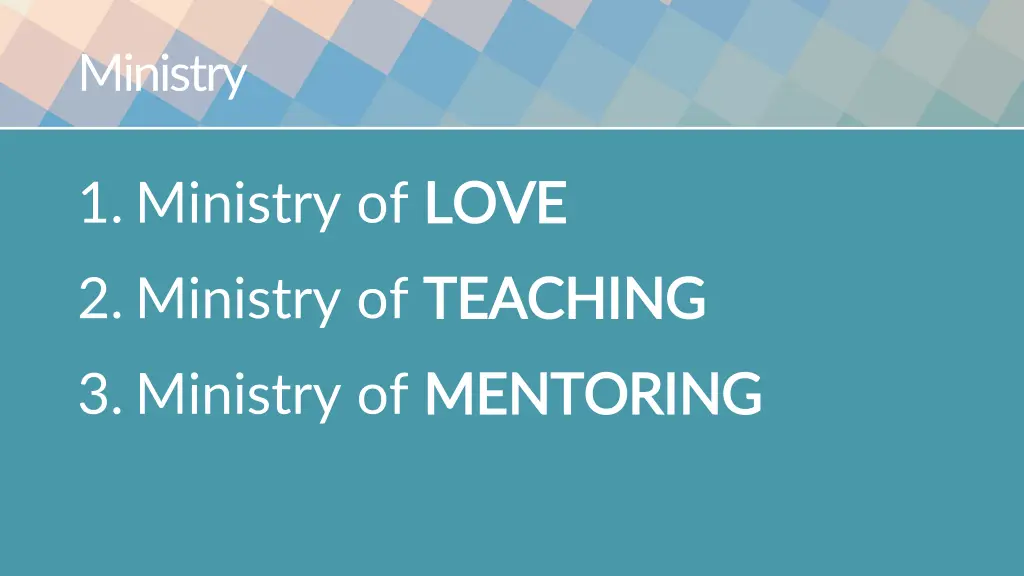 ministry