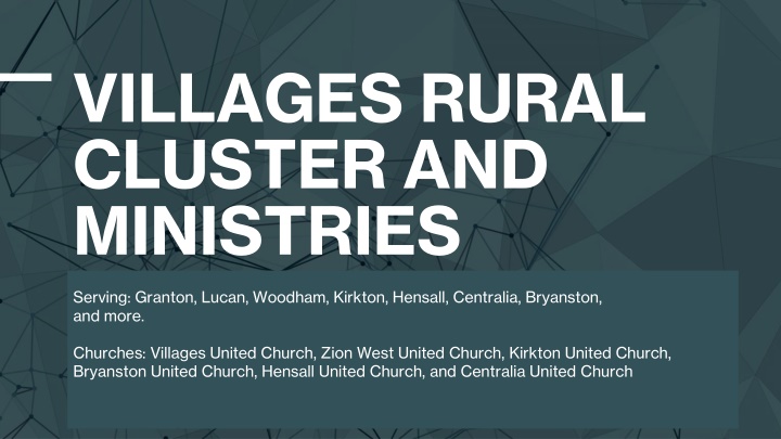 villages rural cluster and ministries
