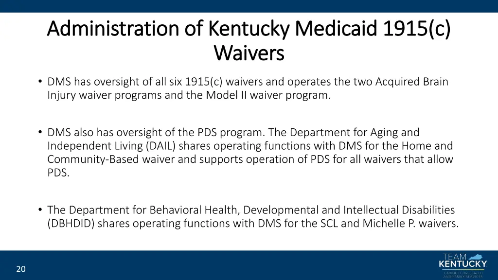 administration of kentucky medicaid 1915
