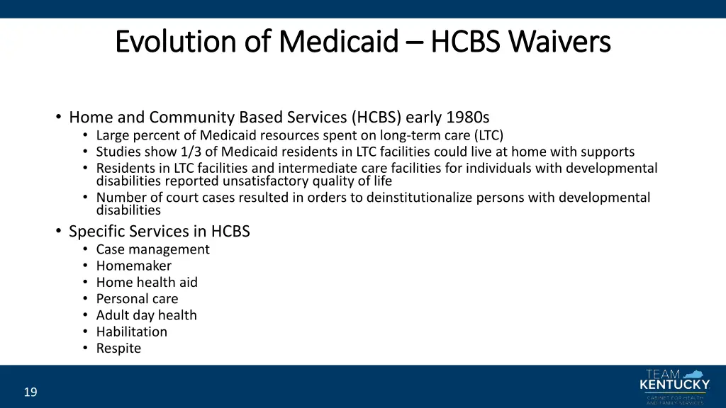 evolution of medicaid evolution of medicaid hcbs