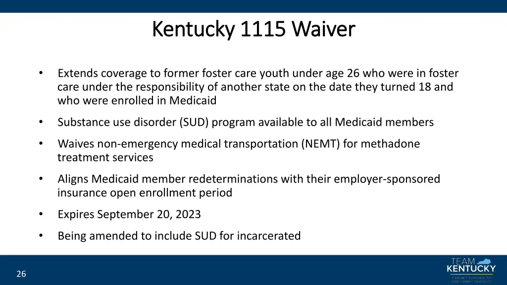 kentucky 1115 waiver kentucky 1115 waiver