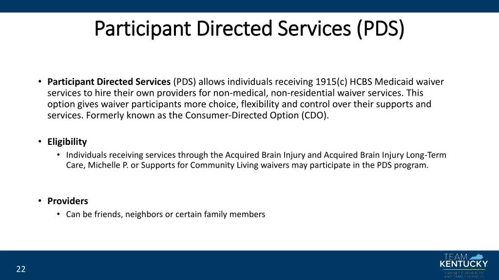 participant directed services pds participant